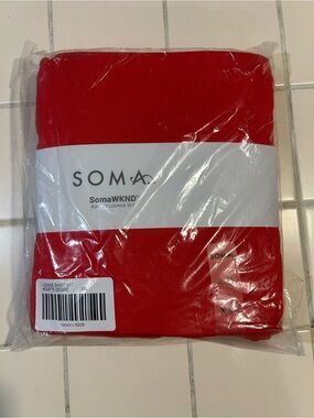 Soma Bright Red Lounge Short Set
